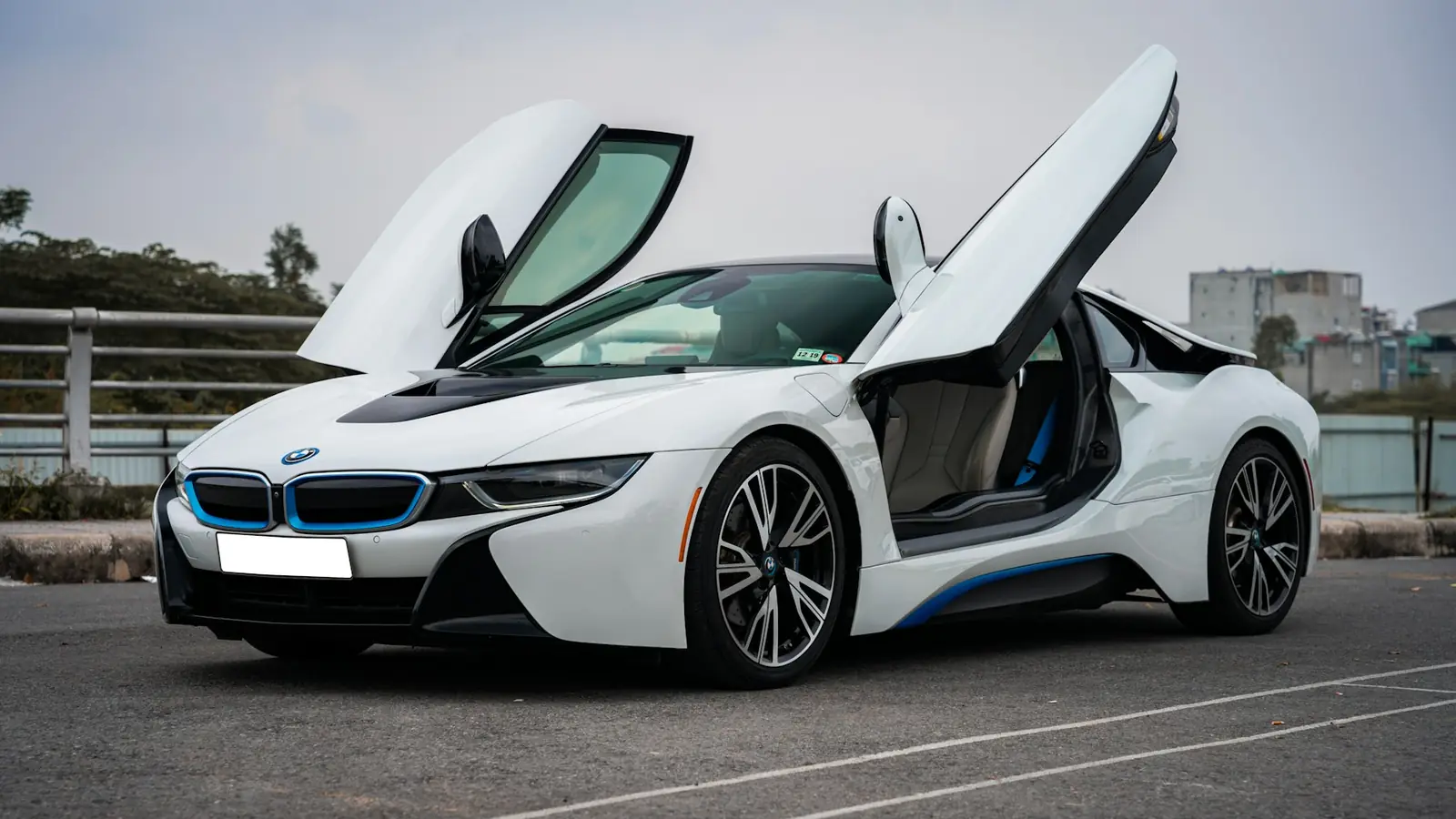 BMW i8 with doors open